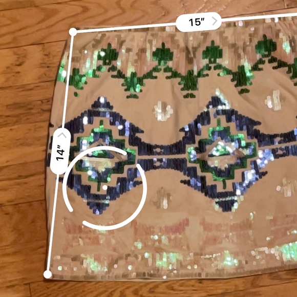 Hot & Delicious multicolored sequin party skirt - Picture 8 of 8